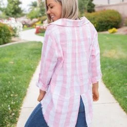 Boutique Simplified Country Fair Plaid Button Down