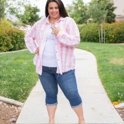 Boutique Simplified Country Fair Plaid Button Down