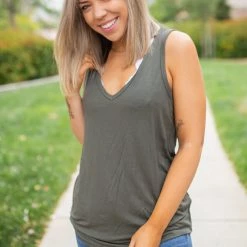 Boutique Simplified Oh Say Can You See Olive Sleeveless Top New Arrivals 16 Boutique Simplified Oh Say Can You See Olive Sleeveless Top New Arrivals