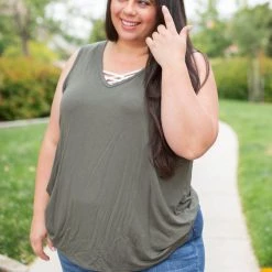 Boutique Simplified Oh Say Can You See Olive Sleeveless Top New Arrivals 21 Boutique Simplified Oh Say Can You See Olive Sleeveless Top New Arrivals