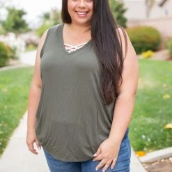 Boutique Simplified Oh Say Can You See Olive Sleeveless Top New Arrivals 22 Boutique Simplified Oh Say Can You See Olive Sleeveless Top New Arrivals