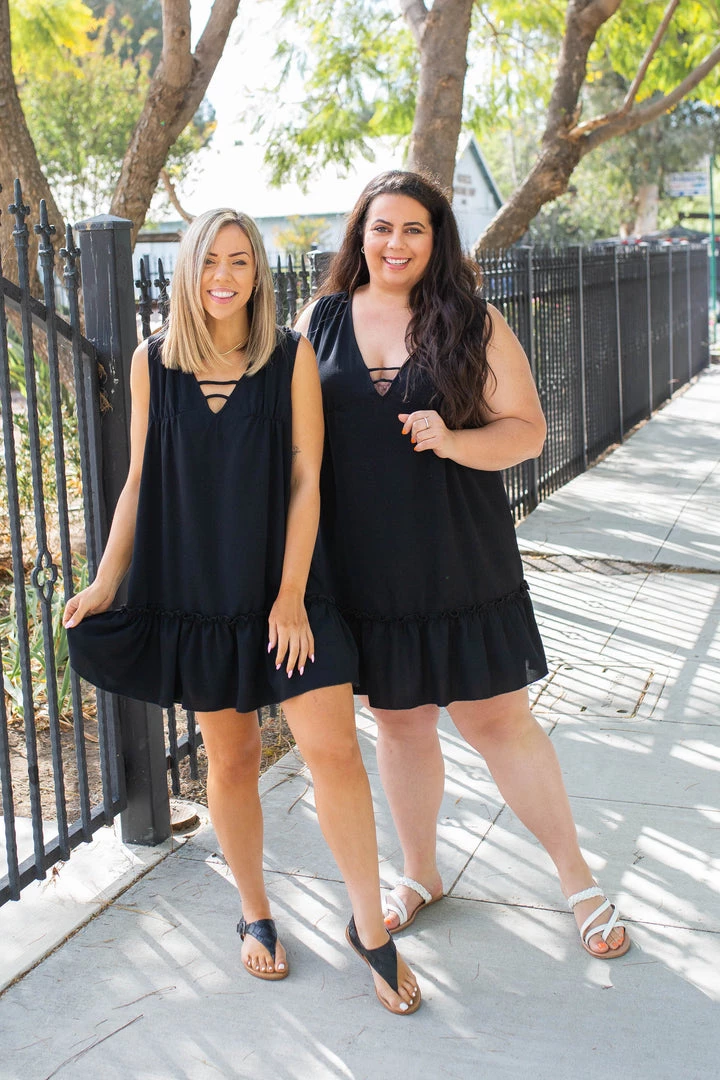 Boutique Simplified Summer Noir Ruffled Dress 5 Boutique Simplified Summer Noir Ruffled Dress