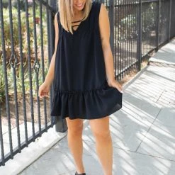 Boutique Simplified Summer Noir Ruffled Dress 15 Boutique Simplified Summer Noir Ruffled Dress