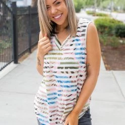 Boutique Simplified New Arrivals Subliminal Messages Sleeveless Top