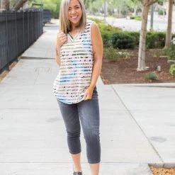 Boutique Simplified New Arrivals Subliminal Messages Sleeveless Top