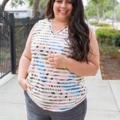 Boutique Simplified New Arrivals Subliminal Messages Sleeveless Top