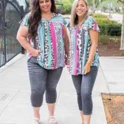 Boutique Simplified Just Because Short Sleeve Top New Arrivals