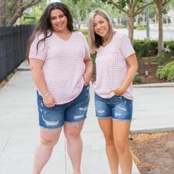 Boutique Simplified Good & Plenty Boyfriend Top