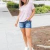Boutique Simplified Good & Plenty Boyfriend Top