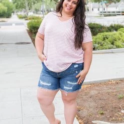 Boutique Simplified Good & Plenty Boyfriend Top