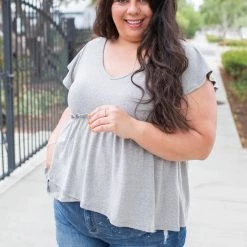 Boutique Simplified Vintage Feels Peplum Top New Arrivals