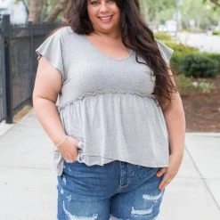 Boutique Simplified Vintage Feels Peplum Top New Arrivals