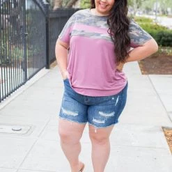 Boutique Simplified Woman Rising Colorblock Top