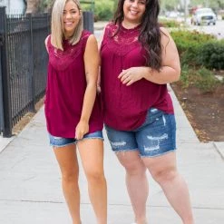 Boutique Simplified New Arrivals Boho Charm Sleeveless Top In Wine 14 Boutique Simplified New Arrivals Boho Charm Sleeveless Top In Wine