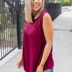 Boutique Simplified New Arrivals Boho Charm Sleeveless Top In Wine 15 Boutique Simplified New Arrivals Boho Charm Sleeveless Top In Wine