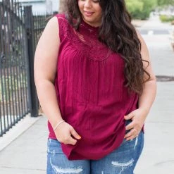Boutique Simplified New Arrivals Boho Charm Sleeveless Top In Wine 20 Boutique Simplified New Arrivals Boho Charm Sleeveless Top In Wine