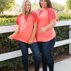 Boutique Simplified Living On The Edge Lace Top