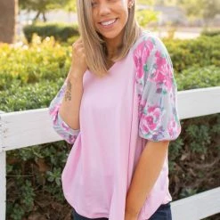 Boutique Simplified New Arrivals Pretty In Pink Raglan