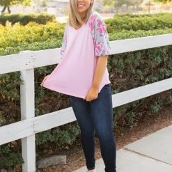 Boutique Simplified New Arrivals Pretty In Pink Raglan