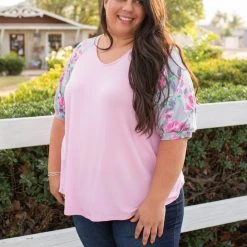 Boutique Simplified New Arrivals Pretty In Pink Raglan