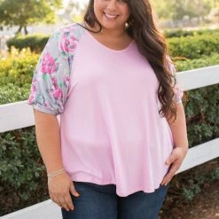Boutique Simplified New Arrivals Pretty In Pink Raglan