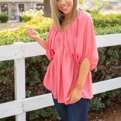 Boutique Simplified Strawberry Wine Woven Top New Arrivals