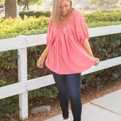 Boutique Simplified Strawberry Wine Woven Top New Arrivals