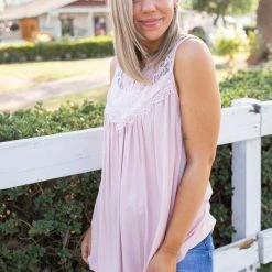Boutique Simplified Boho Charm Sleeveless Top In Blush 13 Boutique Simplified Boho Charm Sleeveless Top In Blush