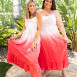 Boutique Simplified New Arrivals Summer Sunset Midi Dress