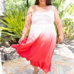 Boutique Simplified New Arrivals Summer Sunset Midi Dress