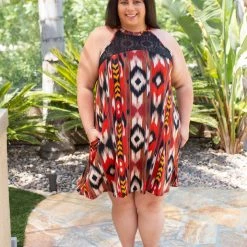 Boutique Simplified Standing Tall Halter Dress New Arrivals