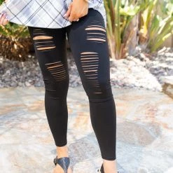 Boutique Simplified The Right Touch Laser Leggings New Arrivals