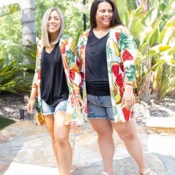 Boutique Simplified Tooty Fruity Open Face Kimono