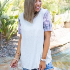 Boutique Simplified Crystal Geode Short Sleeve Top 14 Boutique Simplified Crystal Geode Short Sleeve Top