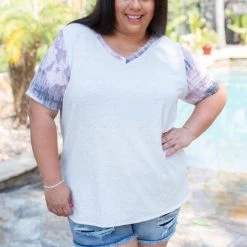 Boutique Simplified Crystal Geode Short Sleeve Top 18 Boutique Simplified Crystal Geode Short Sleeve Top