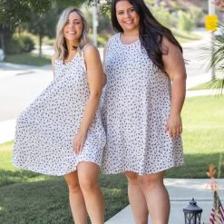 Boutique Simplified Geo-Magic Swing Dress New Arrivals