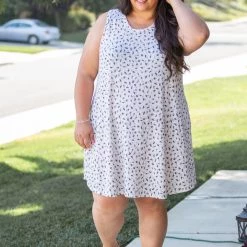 Boutique Simplified Geo-Magic Swing Dress New Arrivals