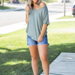 Boutique Simplified New Arrivals My Forever Olive Dolman