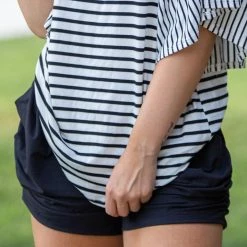 Boutique Simplified Blacked Out Harem Shorts