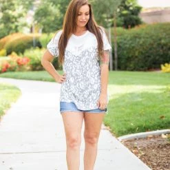 Boutique Simplified Chantilly Lace Dolman New Arrivals