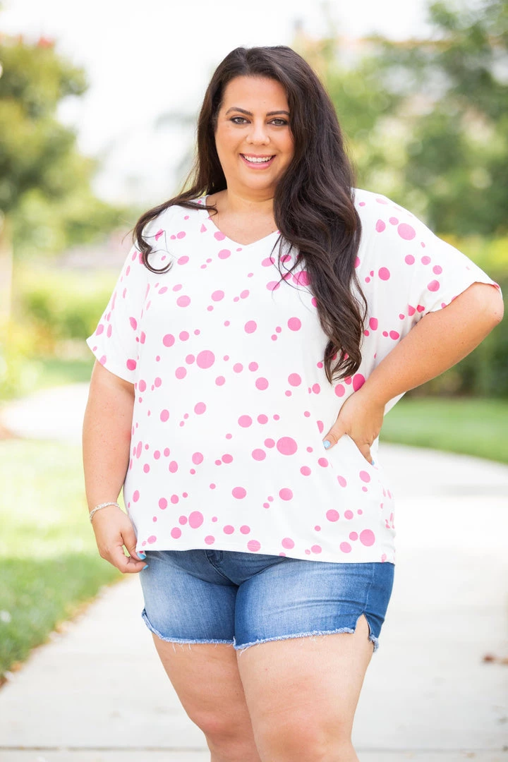 Boutique Simplified New Arrivals My Forever Polka Dolman 8 Boutique Simplified New Arrivals My Forever Polka Dolman