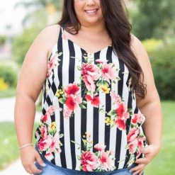 Boutique Simplified New Arrivals Vertical Illusions Tank