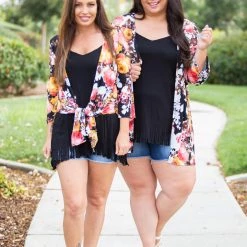 Boutique Simplified Swooning Open Face Kimono