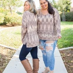 Boutique Simplified New Arrivals Chocolate Delight Long Sleeve Top