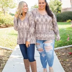 Boutique Simplified New Arrivals Chocolate Delight Long Sleeve Top