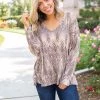 Boutique Simplified New Arrivals Chocolate Delight Long Sleeve Top