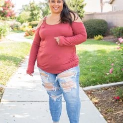 Boutique Simplified Buckle Me Up In Marsala New Arrivals