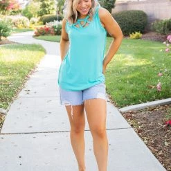 Boutique Simplified New Arrivals Criss Cross You Don't Stop - Mint