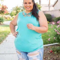 Boutique Simplified New Arrivals Criss Cross You Don't Stop - Mint