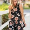 Boutique Simplified Rustic Rose Sleeveless Top